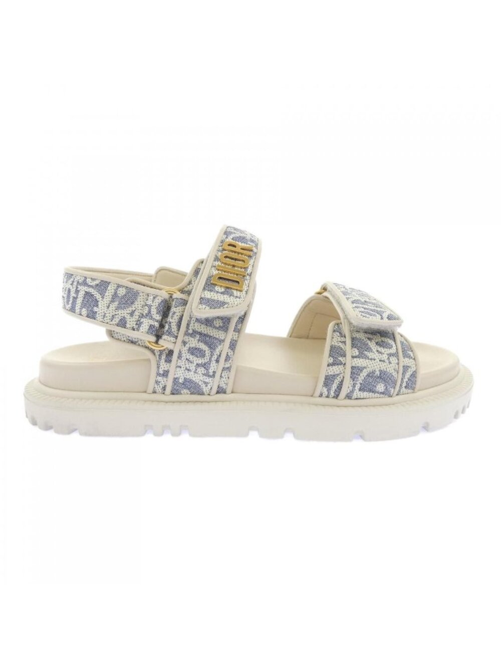Dior Dioract Raffia Obrique Sandals